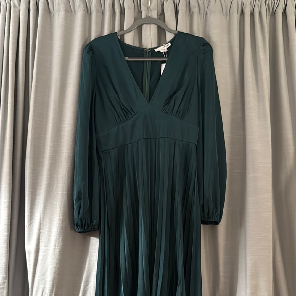 Baltic Born Louie Pleated Midi Dress - Green